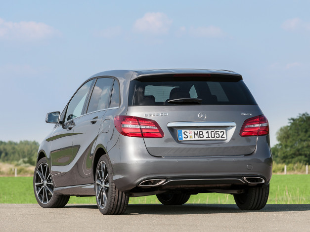 Обои картинки фото автомобили, mercedes-benz, b, 220, cdi, 4ma, tic, urban, line, w246, 2014г, серый