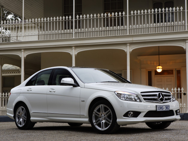 Обои картинки фото автомобили, mercedes-benz, c, 280, sport, au-spec, w204, светлый