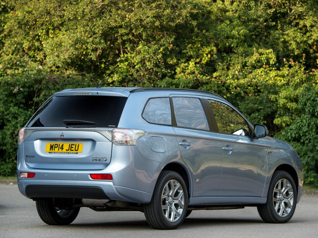 Обои картинки фото автомобили, mitsubishi, outlander, gx3h, 4work, 2014г, серый