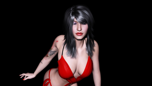 Обои картинки фото mona, 3д графика, люди , people, фон, взгляд, девушка