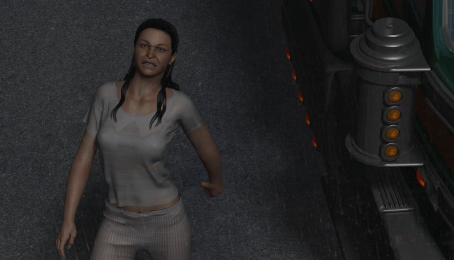 Обои картинки фото 3д графика, люди , people, взгляд, девушка