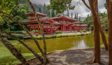 Картинка города -+буддийские+и+другие+храмы храм парк пруд