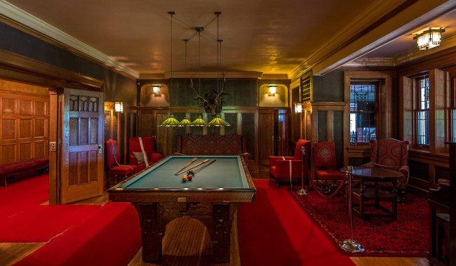 Обои картинки фото интерьер, бильярдная, комната, бильярд