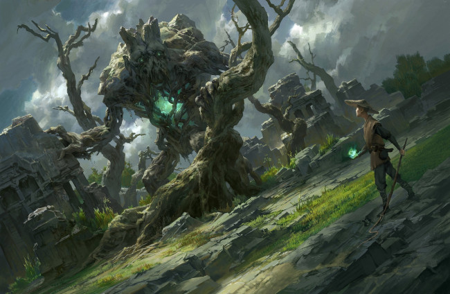 Обои картинки фото фэнтези, существа, сердце, heart, of, the, wood, by, flowerzzxu, фентези, арт