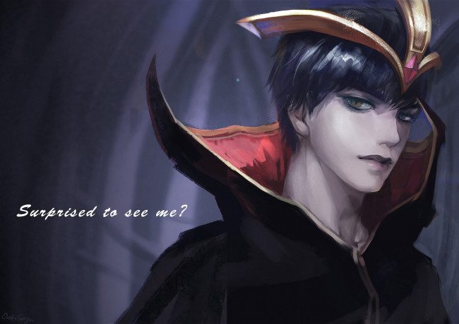 Обои картинки фото фэнтези, люди, арт, взгляд, парень