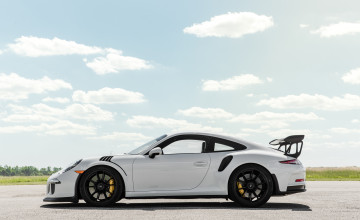 обоя автомобили, porsche, north, america, 2016г, 911, gt3, rs