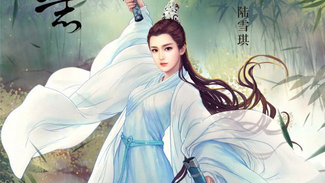 Обои картинки фото legend of chusen, видео игры, фон, взгляд, девушка