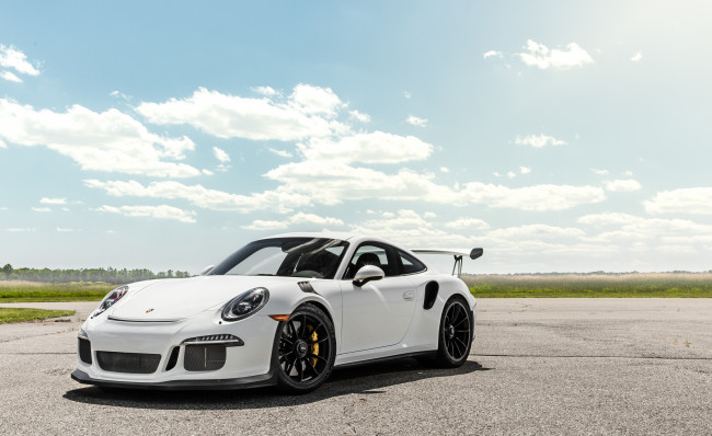 Обои картинки фото автомобили, porsche, 2016г, north, america, 911, gt3, rs