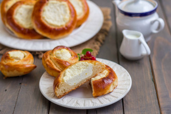 Картинка еда хлеб +выпечка ватрушки творог выпечка