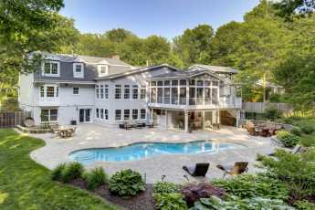 Картинка интерьер бассейны +открытые+площадки дом бассейн особняк