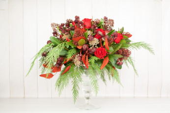 Картинка цветы букеты +композиции композиция стекло букет ваза