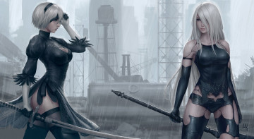 Картинка видео+игры nier +automata automata