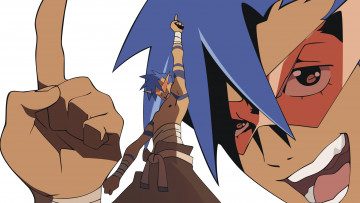 Картинка аниме tengen+toppa+gurren-lagann гуррен-лаган