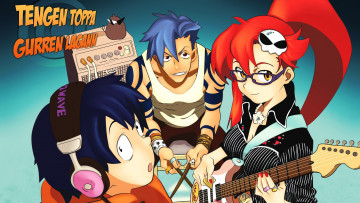 Картинка аниме tengen+toppa+gurren-lagann гуррен-лаган