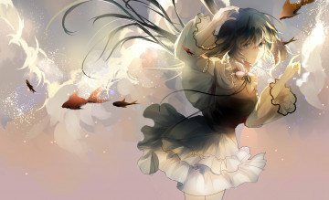 Картинка аниме vocaloid девушка