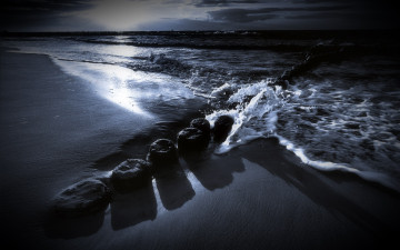 Картинка природа побережье море камни