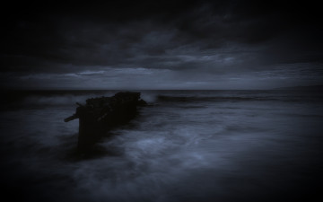 Картинка природа побережье ночь море