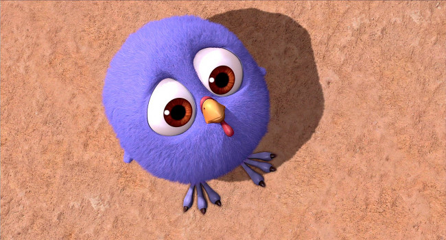 Обои картинки фото мультфильмы, free birds, птенец, взгляд