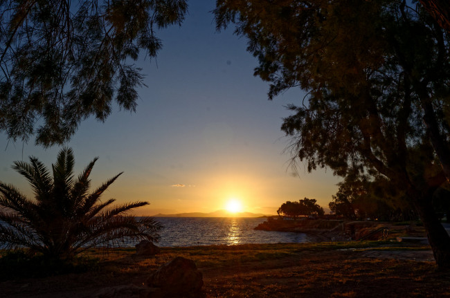 Обои картинки фото природа, восходы, закаты, простор