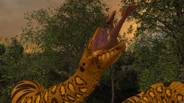 Картинка 3д+графика фантазия+ fantasy фон змея девушка взгляд