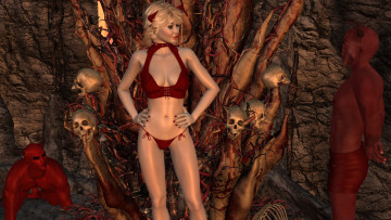 Картинка 3д+графика фантазия+ fantasy взгляд девушка фон