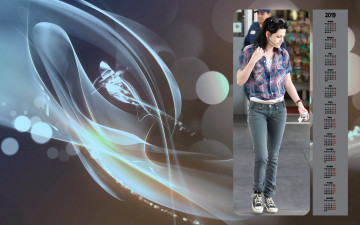 Картинка календари знаменитости абстракция девушка