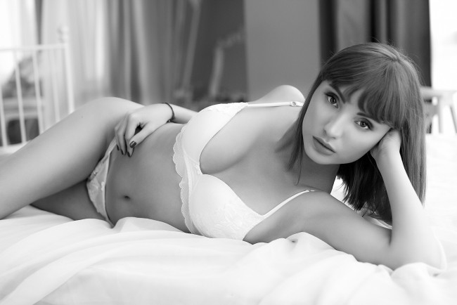 Обои картинки фото девушка, девушки, -unsort , Черно-белые обои, модель