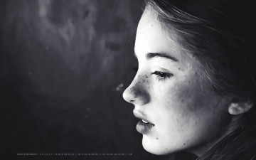 Картинка календари компьютерный+дизайн 2019 calendar женщина веснушки профиль лицо девушка