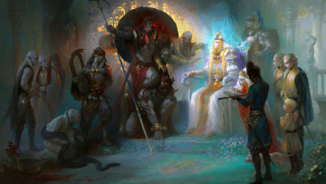 Картинка фэнтези люди king's negotiation gyxycn