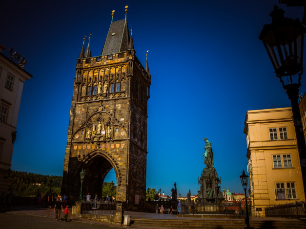 Обои картинки фото old town bridge tower, города, прага , чехия, old, town, bridge, tower