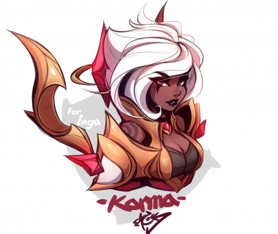 Обои картинки фото видео игры, league of legends, karma