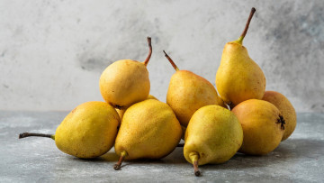 Картинка еда груши желтые спелые