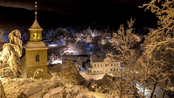 Картинка oybin saxony germany города -+панорамы