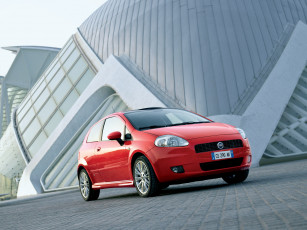 Картинка fiat grande punto автомобили