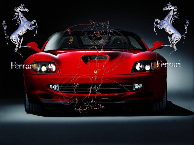 Обои картинки фото автомобили, ferrari