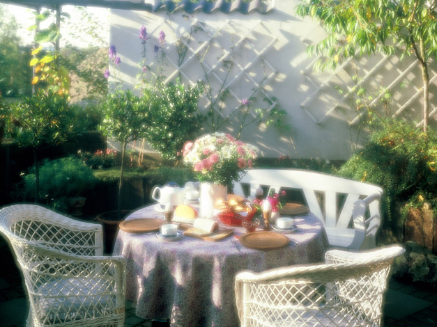 Обои картинки фото romantichome, 07, еда, сервировка