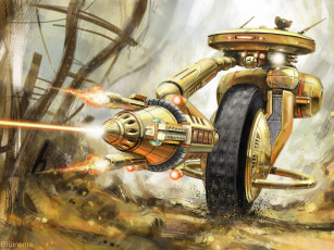обоя фэнтези, роботы, киборги, механизмы