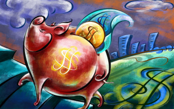 обоя рисованные, животные, свиньи, кабаны