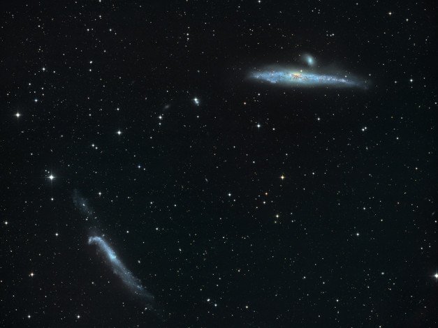 Обои картинки фото ngc4631, ngc4656, космос, галактики, туманности