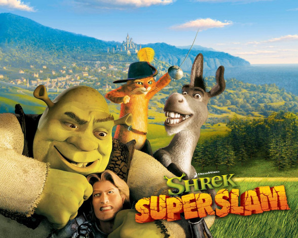 Обои картинки фото видео, игры, shrek, superslam