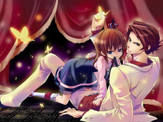 Обои картинки фото аниме, umineko, no, naku, koro, ni