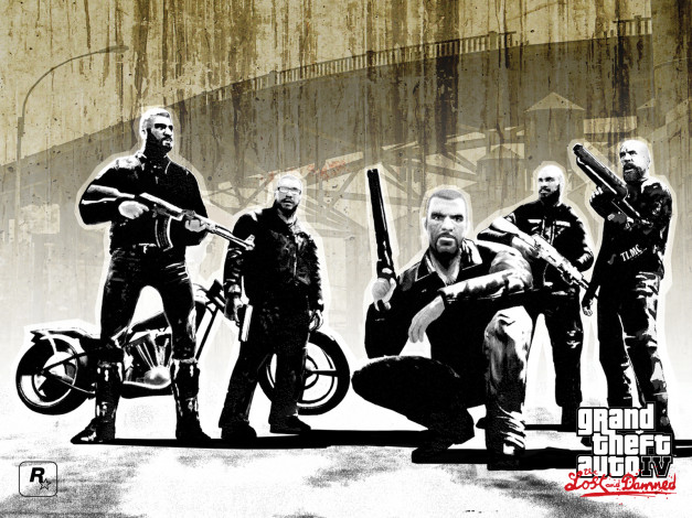 Обои картинки фото grand, theft, auto, iv, the, lost, and, damned, видео, игры