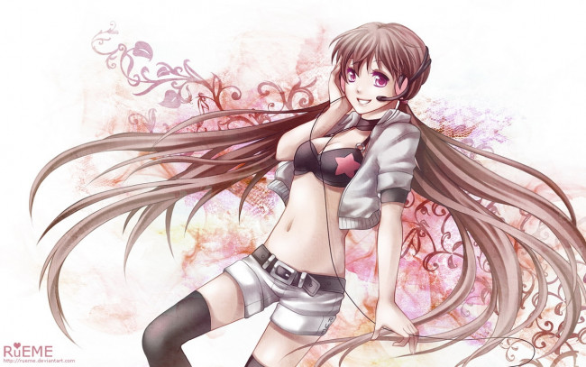 Обои картинки фото аниме, headphones, instrumental