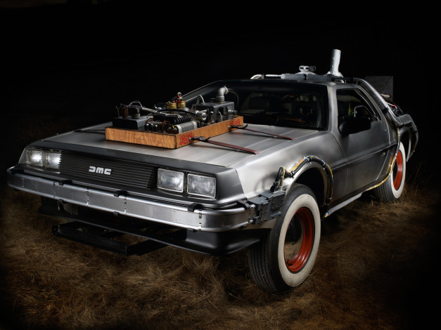 Обои картинки фото delorean, dmc, 12, back, to, the, future, автомобили, other, car