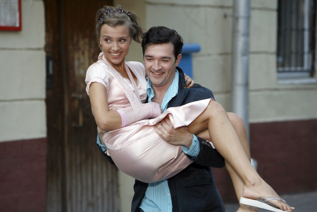 Обои картинки фото ксения, алферова, егор, бероев, разное, знаменитости, актриса, актер