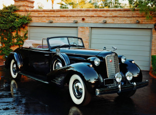 Картинка автомобили классика автомобиль дорога гараж растительность