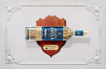 Картинка white shark vodka бренды белая акула водка