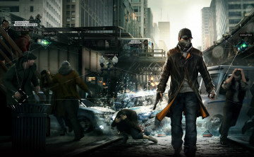 Картинка watch dogs видео игры улица