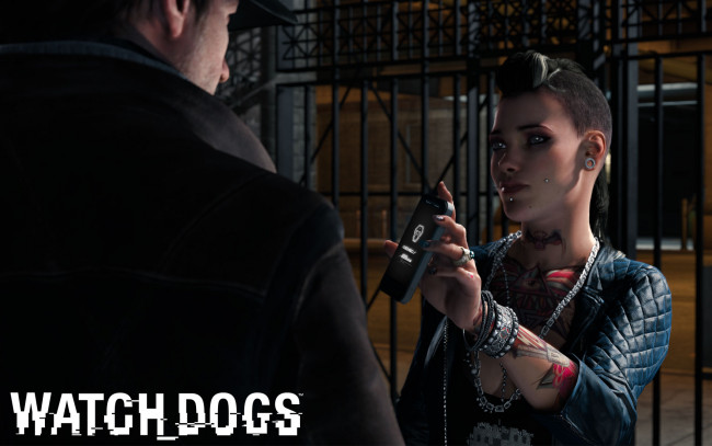 Обои картинки фото watch, dogs, видео, игры, девушка
