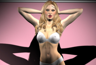 Картинка 3д+графика люди+ people фон взгляд девушка